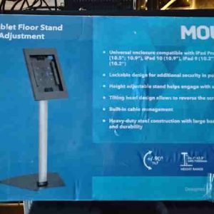 Mount-It! Anti-Theft Tablet Floor Stand with Height Adjustment for Apple iPad-Open Box-